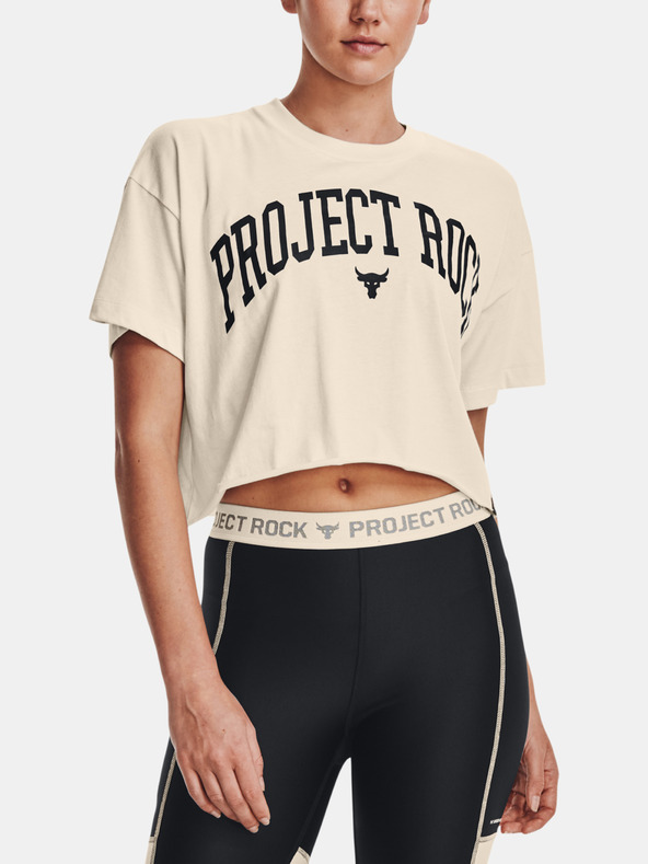 Under Armour UA Project Rock SS Crop T-Shirt