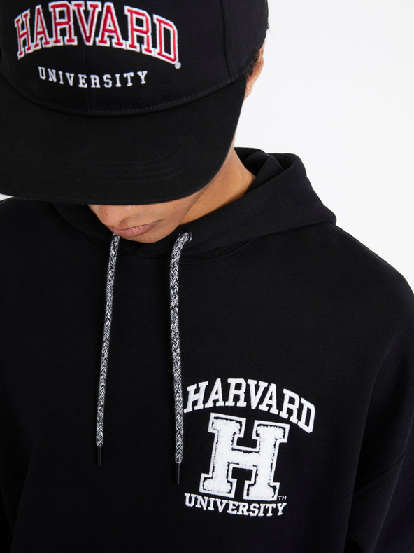 Celio Schwarzer Herren-Kapuzenpullover Celio Harvard University