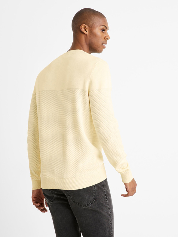Celio Cremefarbener Herren Celio Cebbublo Pullover