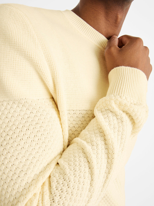 Celio Cremefarbener Herren Celio Cebbublo Pullover