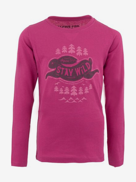 ALPINE PRO Rosa Mädchen-T-Shirt aus Baumwolle ALPINE PRO KIAMO