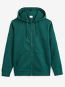 Celio Dunkelgrünes Herren Celio Vethree Zip-up Sweatshirt