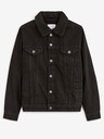 Celio Schwarze Herren-Jeansjacke mit Pelzmantel Celio Cudensherp