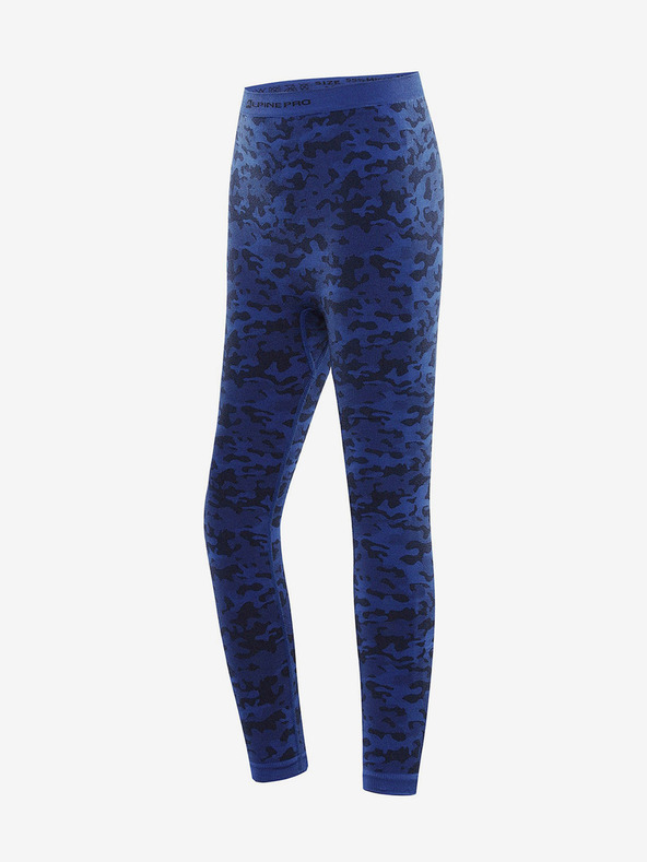 ALPINE PRO Dunkelblaue gemusterte Mädchen-Funktionsleggings ALPINE PRO Elibo