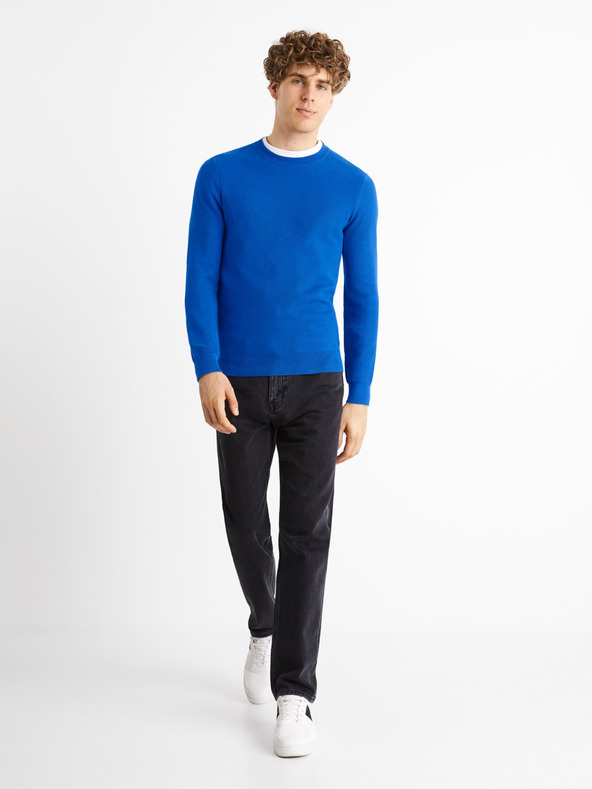 Celio Blauer Herrenpullover Celio Bepic