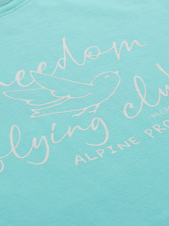 ALPINE PRO Türkisfarbenes ALPINE PRO Allona Damen-T-Shirt