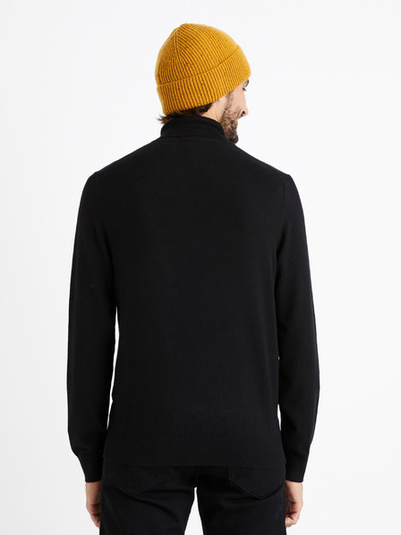 Celio Schwarzer Herren-Rollkragenpullover von Celio Cerouley