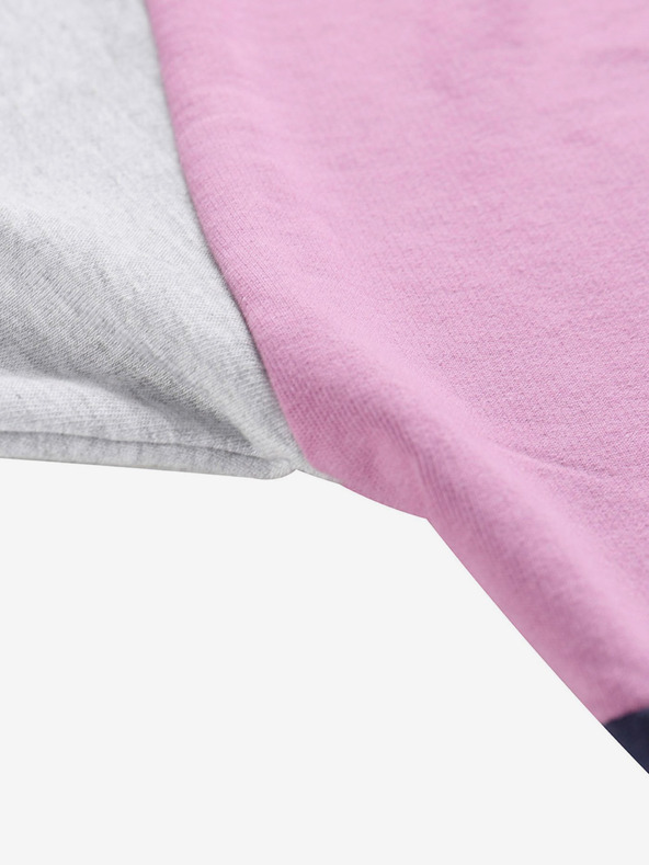 NAX Grau-violetter Damen-Kapuzenpullover NAX Onoda