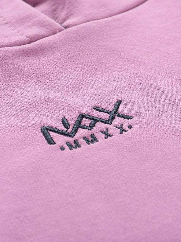 NAX Grau-violetter Damen-Kapuzenpullover NAX Onoda