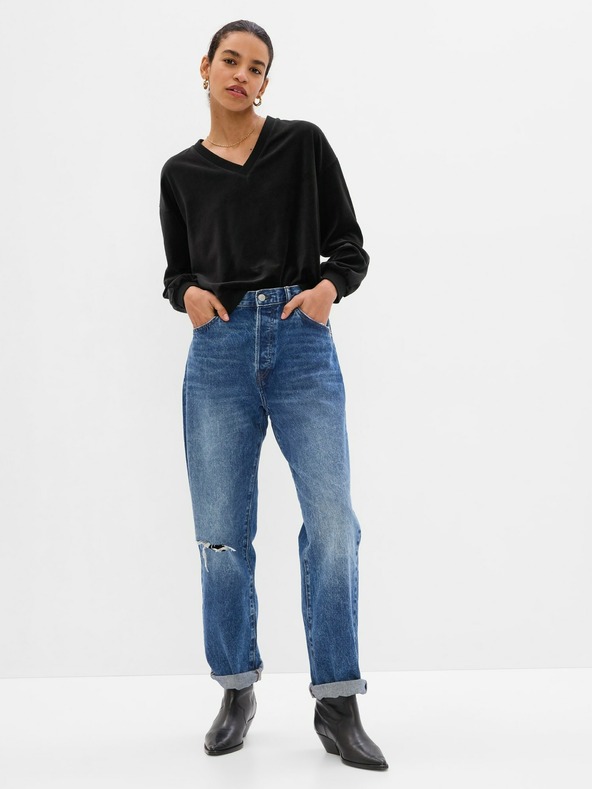 GAP Samt-Sweatshirt GAP