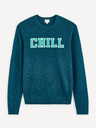 Celio Petrol Herren Pullover aus Merinowolle Celio Cenormal