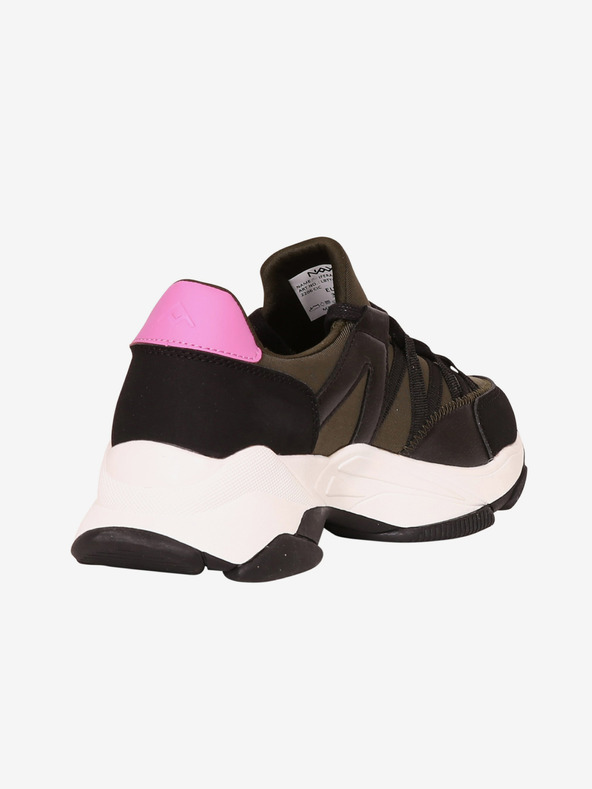 NAX Rosa und khakifarbene Damen-Turnschuhe NAX IFERA