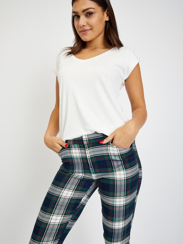 GAP Karierte Hose skinny bi-stretch GAP