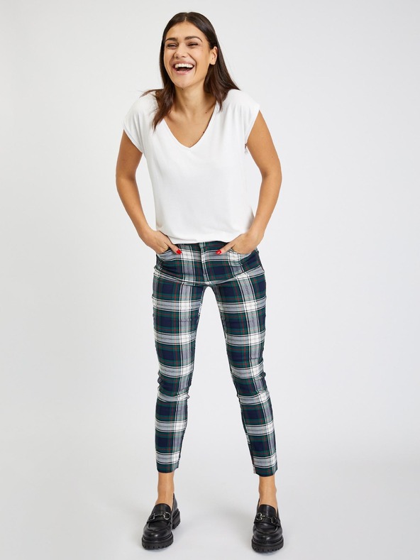 GAP Karierte Hose skinny bi-stretch GAP