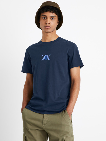 Celio Dunkelblau Herren T-Shirt mit Rückendruck Celio Hunter & Hunter