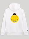 Celio Weißes Herren-Sweatshirt Bedruckter Rücken Celio Assassination Klassenzimmer