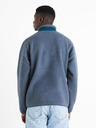 Celio Blaues Herren-Fleece-Sweatshirt Celio Cesheep