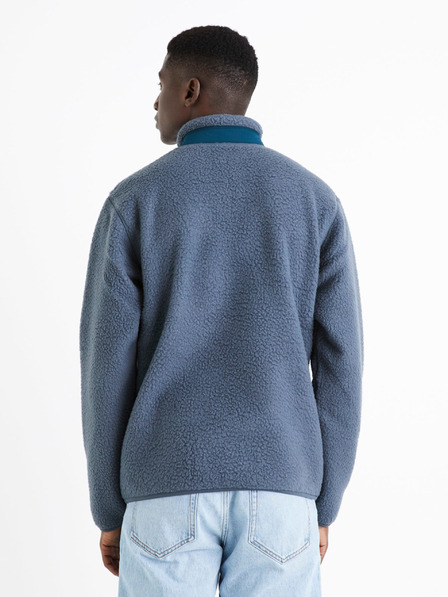 Celio Blaues Herren-Fleece-Sweatshirt Celio Cesheep