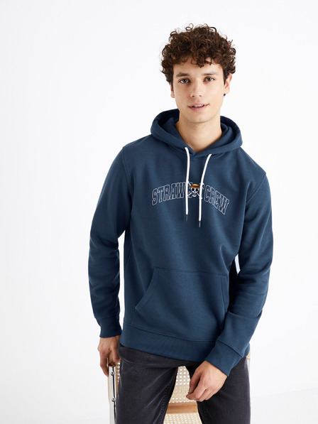 Celio Blauer Herren Celio Einteiler Hoodie