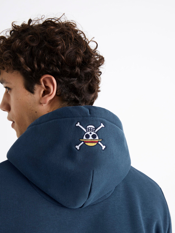 Celio Blauer Herren Celio Einteiler Hoodie