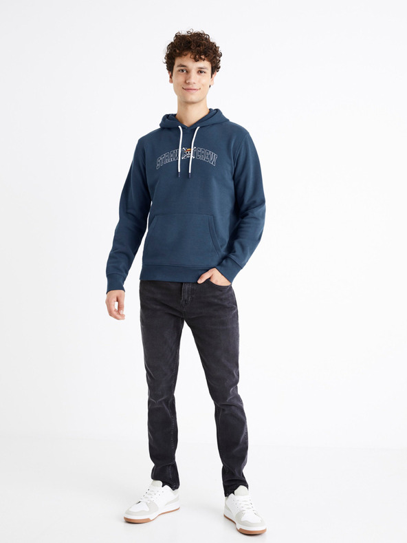 Celio Blauer Herren Celio Einteiler Hoodie