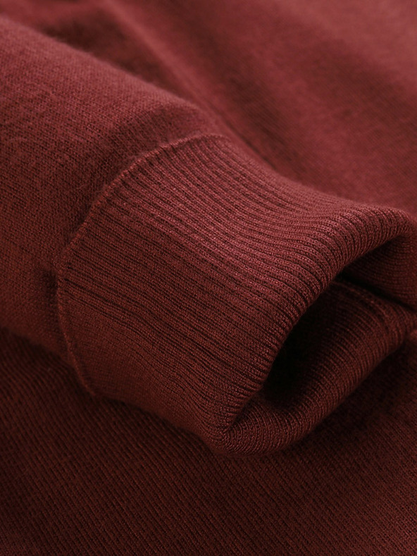 NAX Burgunderroter langer Pullover NAX Edera für Damen