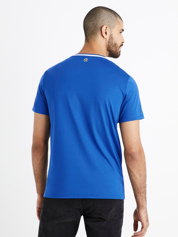 Celio Blaues Fußballtrikot Frankreich Celio