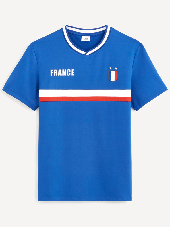 Celio Blaues Fußballtrikot Frankreich Celio