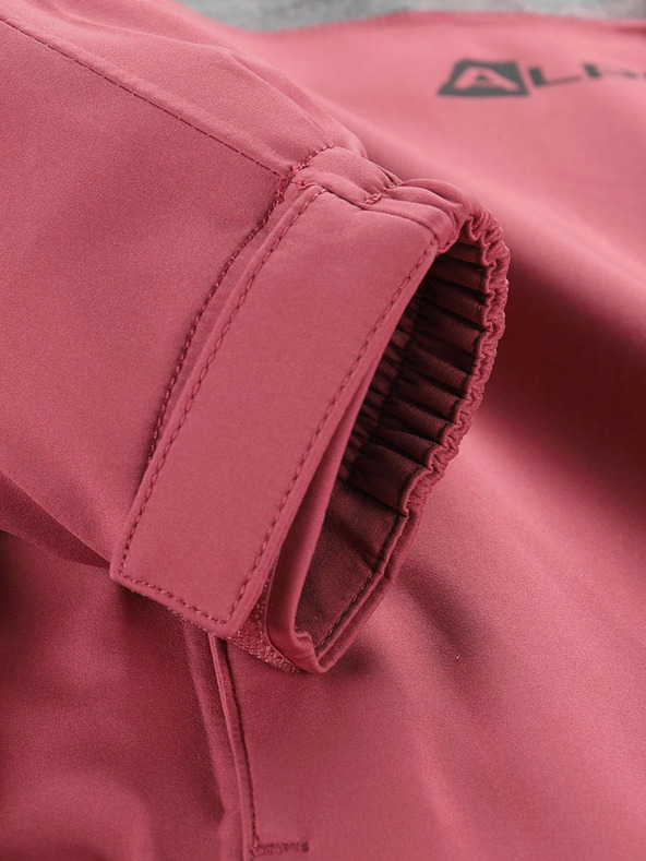 ALPINE PRO Graue und rosa Kinderjacke ALPINE PRO GIBBO