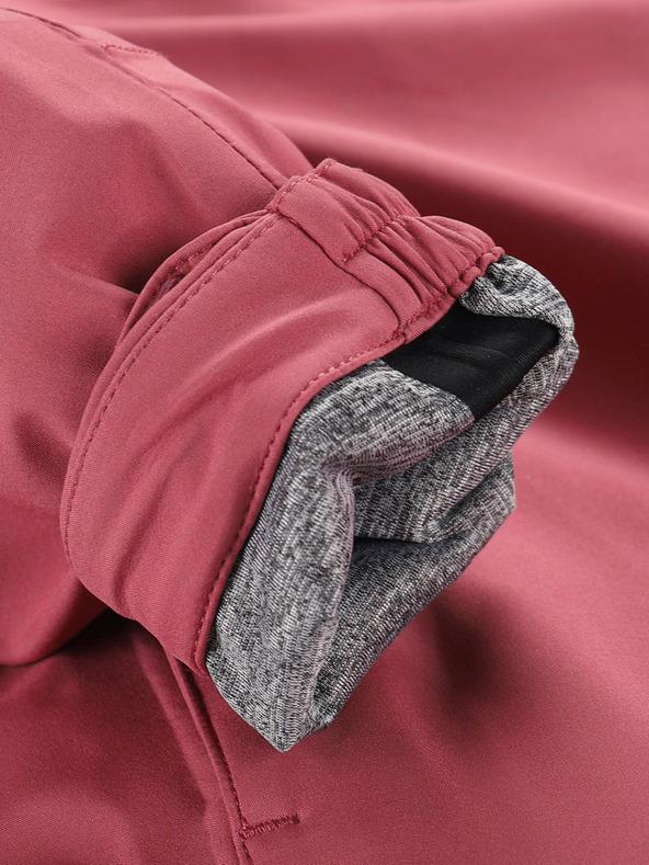 ALPINE PRO Graue und rosa Kinderjacke ALPINE PRO GIBBO