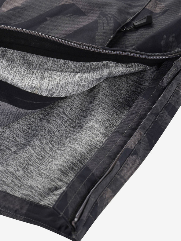 ALPINE PRO Dunkelgraue gemusterte Herrenjacke ALPINE PRO GIBB