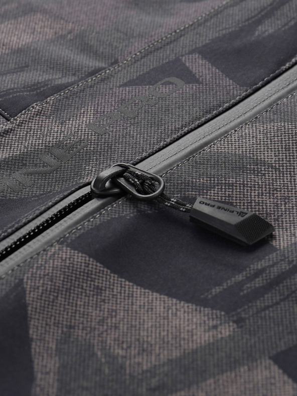 ALPINE PRO Dunkelgraue gemusterte Herrenjacke ALPINE PRO GIBB