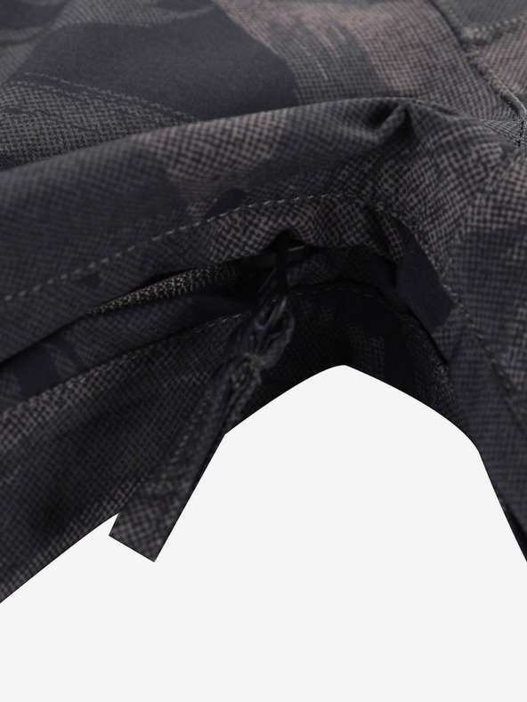 ALPINE PRO Dunkelgraue gemusterte Herrenjacke ALPINE PRO GIBB