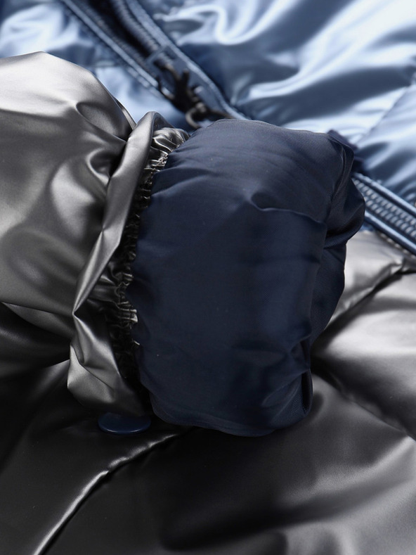 NAX Grauer und blauer Mädchenmantel NAX FEREGO