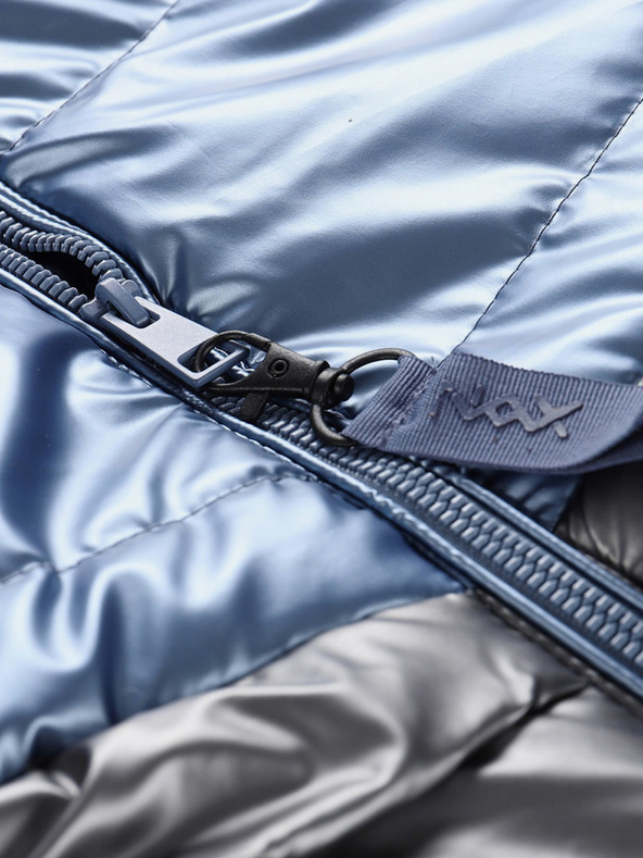 NAX Grauer und blauer Mädchenmantel NAX FEREGO