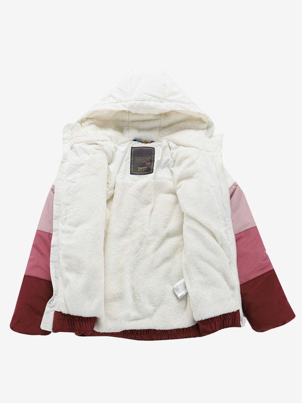 NAX Beige-rosa Kinder-Winterjacke NAX KEMENO