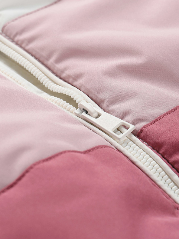 NAX Beige-rosa Kinder-Winterjacke NAX KEMENO