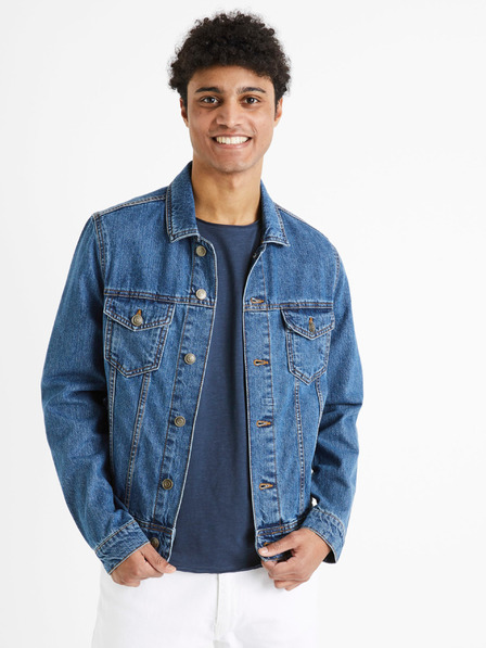 Celio Blaue Herren-Jeansjacke Celio Dudens
