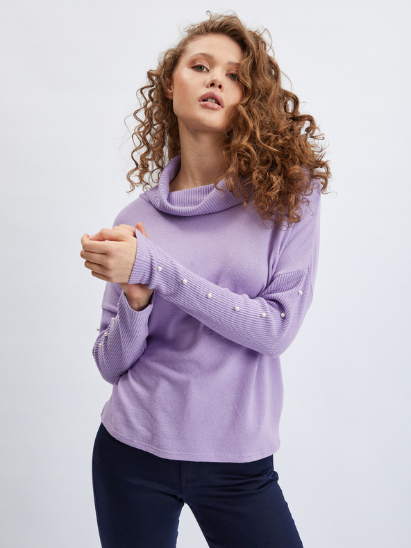 Orsay Hellvioletter Damen Rollkragenpullover von ORSAY