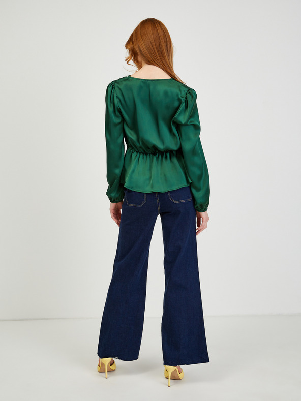 Orsay Grüne Damen-Satinbluse ORSAY