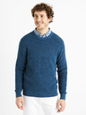 Celio Petrol Herren-Basic-Pullover Celio Degrain