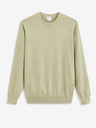 Celio Hellgrüner Herren Basic Pullover Celio Decoton