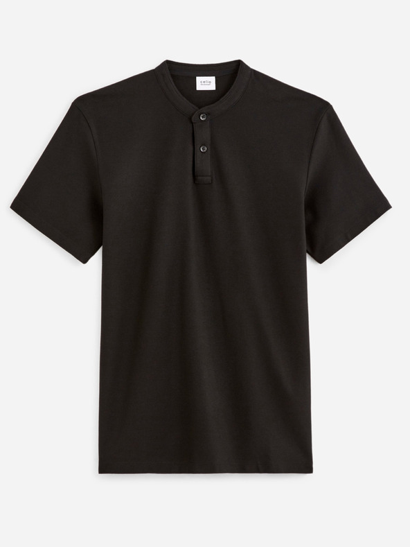 Celio Schwarzes Herrenpolohemd Celio Desohel