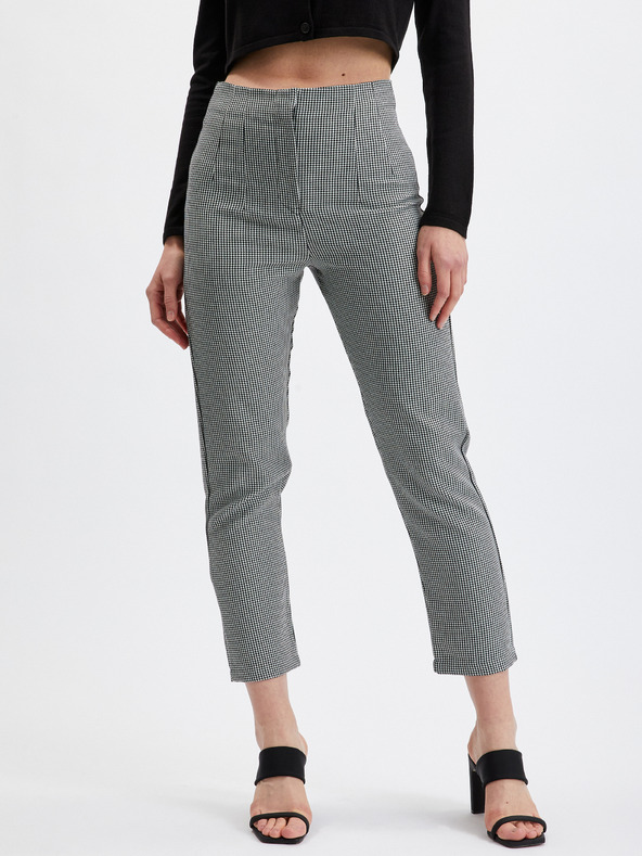 Orsay Schwarze gemusterte Damenhose ORSAY