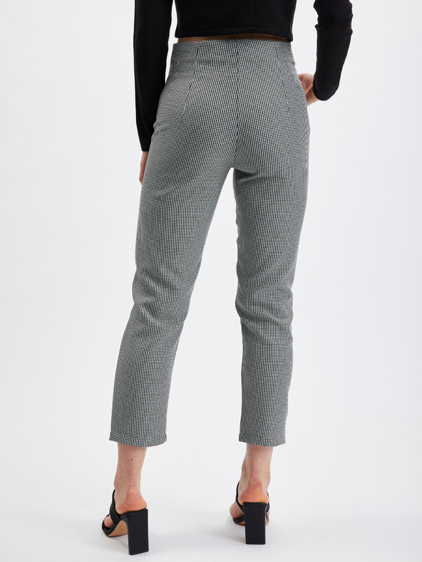 Orsay Schwarze gemusterte Damenhose ORSAY