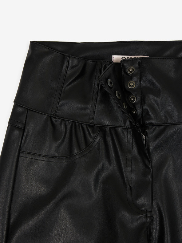 Orsay Schwarze Damen Kunstlederhose ORSAY