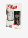 Replay Zweier-Set Herren-Boxersocken in Schwarz und Dunkelgrau Replay