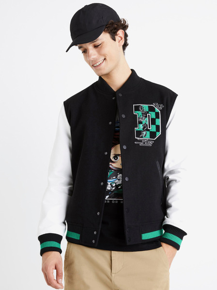 Celio Schwarze Herren Celio Demon Slayer Jacke