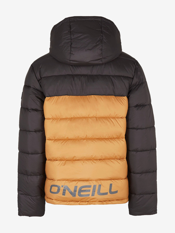 O'Neill Orangefarbene und schwarze O'Neill O'RIGINALS PUFFER JACKET für Herren