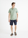 Celio Hellgraues Basic-Poloshirt für Herren Celio Feflame